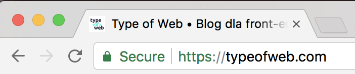 Certyfikat DV Type of Web