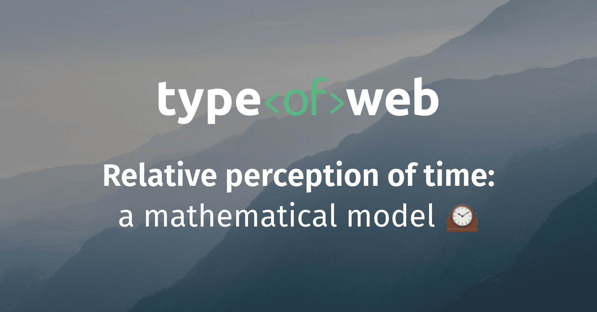 Relative perception of time: a mathematical model